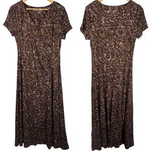 NWT Soft Surroundings Abstract Paisley Caity Dress Large 14/16